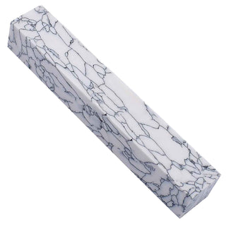 Faux-Stone Pen Blanks - White Marble