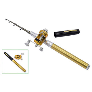 Fishing Rod Kit in Black. Alt View