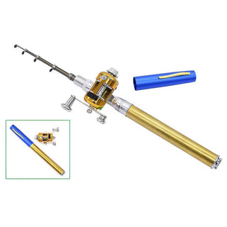 Fishing Rod Kit in Blue. Alt view.