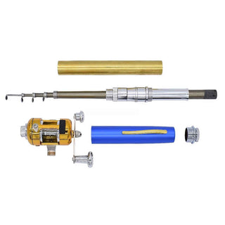 Fishing Rod Kit in Blue. Parts