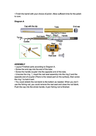 Fishing Rod Kit Instructions Page 2