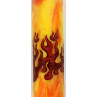 Flames 360 Rotacrylic pen blank