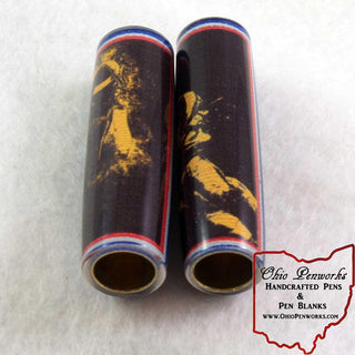 Football Pen Blank #02 - Black & Yellow - Football Pen Kits