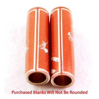Football Pen Blank #05 - Orange & White - Football Pen Kits