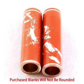 Football Pen Blank #05 - Orange & White - Football Pen Kits