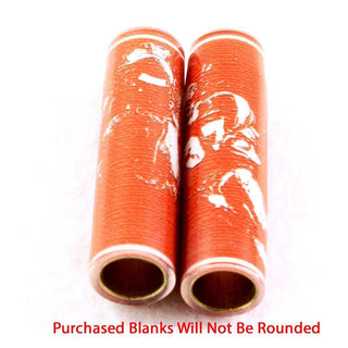 Football Pen Blank #05 - Orange & White - Football Pen Kits