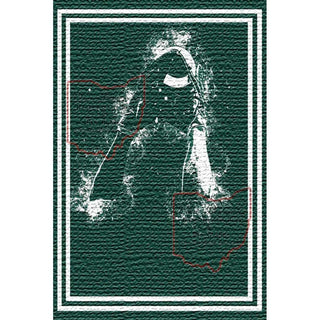 Football Pen Blank #07 - Green & White - Football Pen Kits