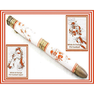Football Pen Blank #12 - White & Orange - Football Pen Kits
