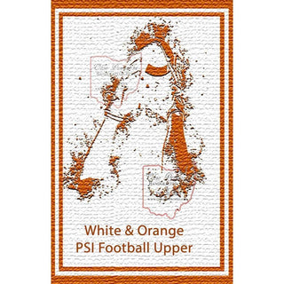 Football Pen Blank #12 - White & Orange - Football Pen Kits