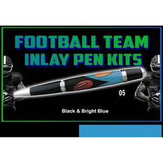 Football Team Colors Inlay Kit - Sierra - #05 Black & Bright Blue