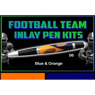Football Team Colors Inlay Kit - Sierra - #06 Blue & Orange
