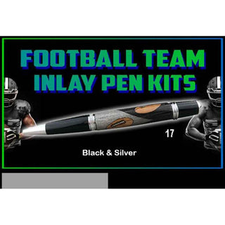 Football Team Colors Inlay Kit - Sierra - #17 Black & Silver