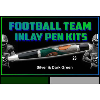 Football Team Colors Inlay Kit - Sierra - #26 Silver & Dark Green