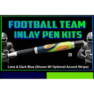 Football Team Colors Inlay Kit - Sierra - #29 Lime Green & Dark Blue