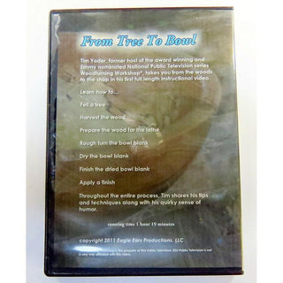 From Tree To Bowl DVD - Hand Autographed by Tim Yoder