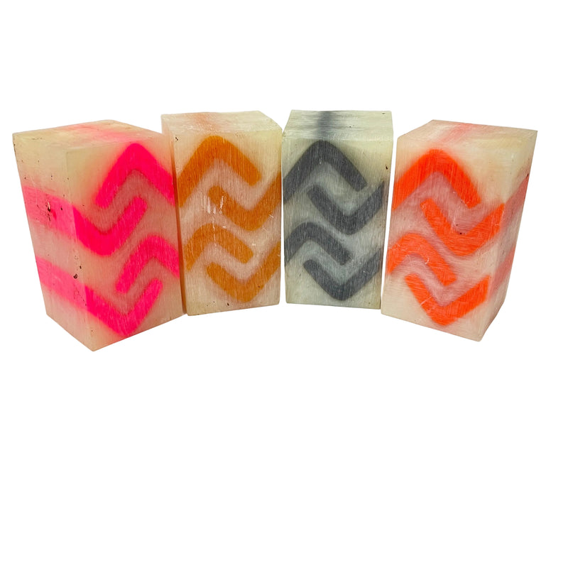 Offset Chevron Bottle Stoppers - Polycrylic
