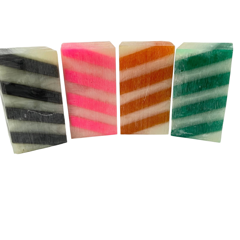 Striped Bottle Stopper Blanks - Polycrylic