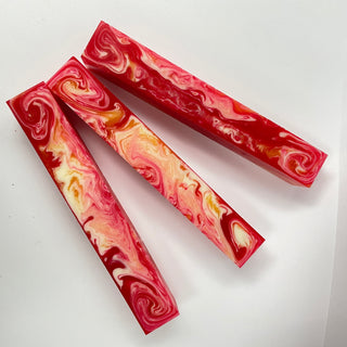 Red Gold and White Resin Blanks