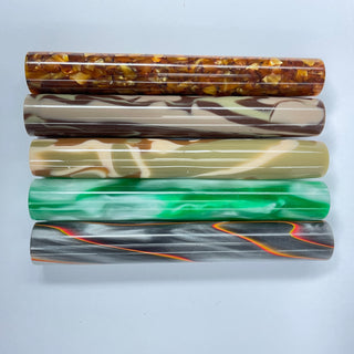 Acrylic Acetate Pen Blanks - Rounded 5 Packs (Sets 1-4)
