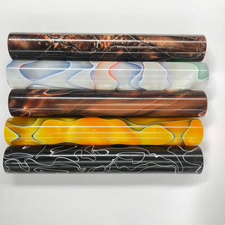 Acrylic Acetate Pen Blanks - Rounded 5 Packs (Sets 1-4)