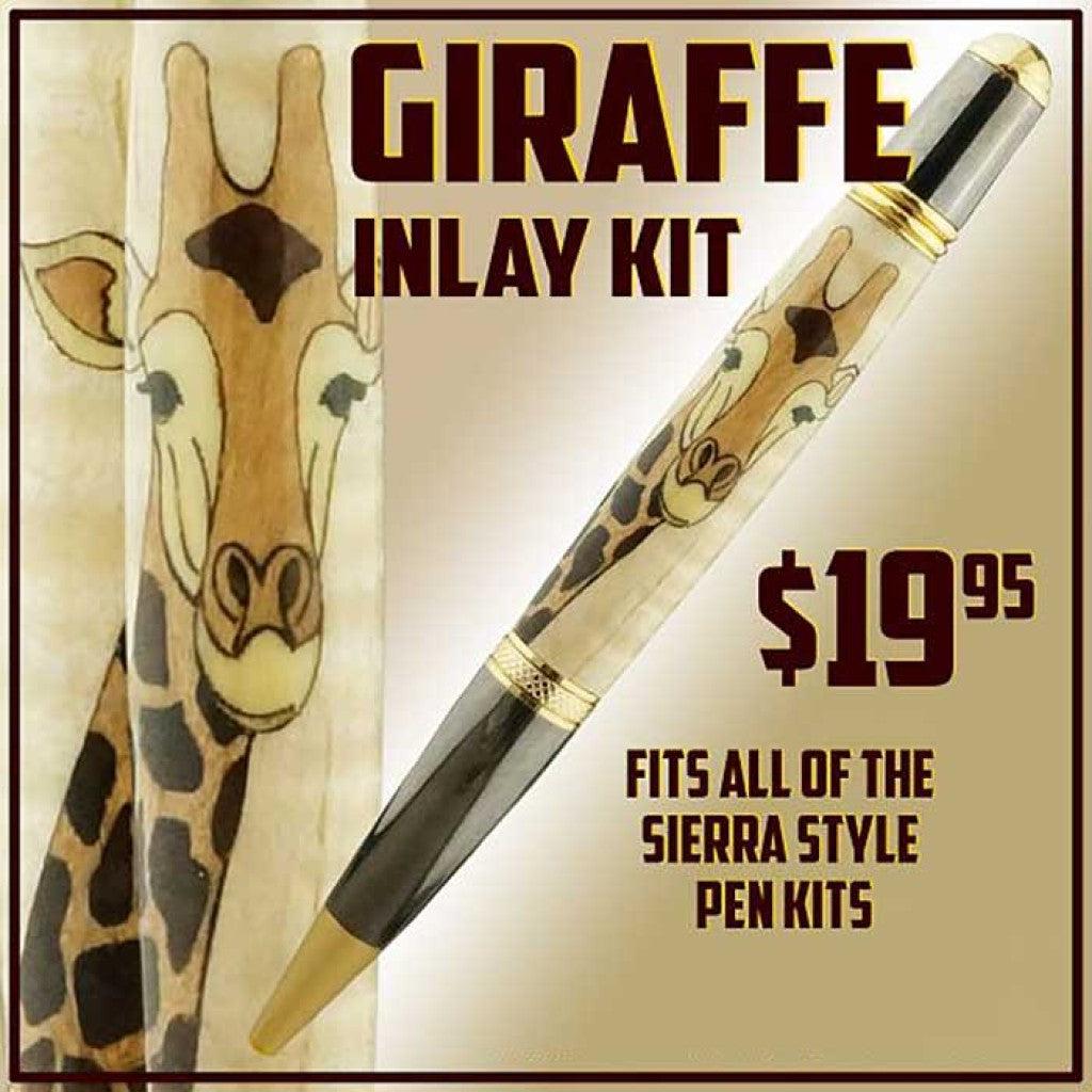 Giraffe Laser Inlay Kit | Pen Blanks | ExoticBlanks
