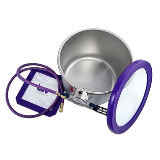 Glass Vac WIDE Stainless Steel Vacuum Chamber - (3 Gal)