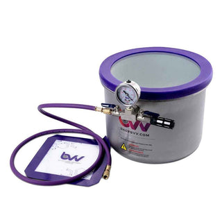 Glass Vac WIDE Stainless Steel Vacuum Chamber - (3 Gal)