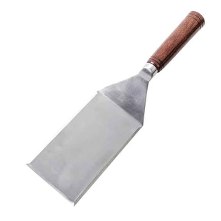 Griddle Spatula Kit with food-safe stainless steel blade for custom-turned handles. Square design