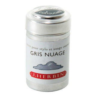 Gris Nuage J. Herbin Cartridges - Tin of 6
