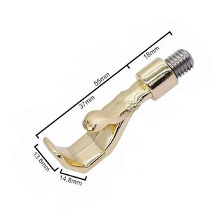 Gold Hand Bottle Opener hardware with M8 x 1.25 threaded insert