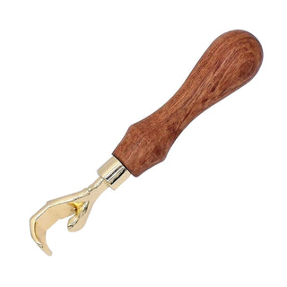 Hand Bottle Opener Project Kit with custom turned wood handle in Gold finish