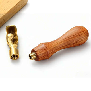 Gold Hand Bottle Opener hardware with threaded insert for custom wood handles