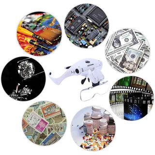 Head Mounted Magnifying Glasses With LED Lights - Rechargeable
