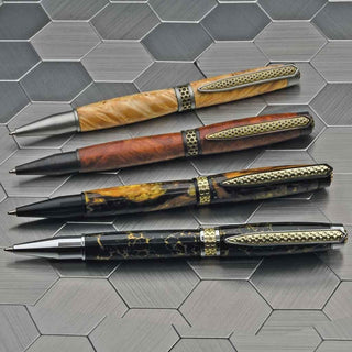 Honeycomb Ballpoint Pen Kit Starter Set - 4 Pen Kit Starter