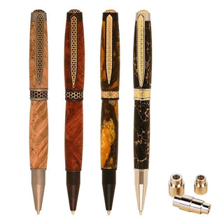 Honeycomb Ballpoint Pen Kit Starter Set - 4 Pen Kit Starter