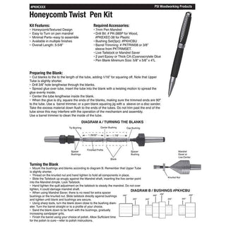 Honeycomb Ballpoint Pen Kits