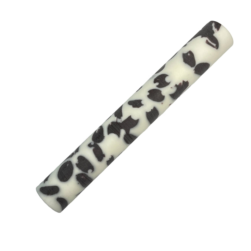 Pen Blank with black and white pattern on a light gray background