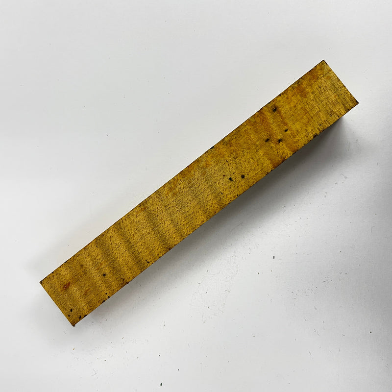 Yellow Stabilized Very Curly Maple