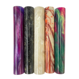 Polyester Resin Pen Blanks - Rounded 5 Packs (Sets G-J)