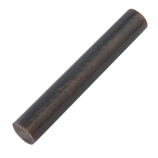 Imitation Horn Poly Resin Pen Blank featuring warm brown, amber, tan, and ivory translucent swirls in a pre-rounded 5-inch rod.