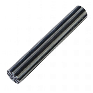 Jail Bird Poly Resin Pen Blank featuring alternating black, white, and silvery gray stripes in a pre-rounded polyester resin blank.