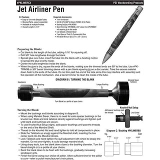 Jet Airliner Ballpoint Pen Kits