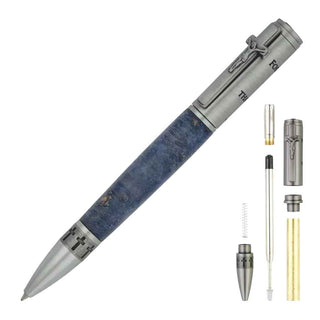 John 3:16 Ballpoint Pen Kits. Antique Pewter Parts