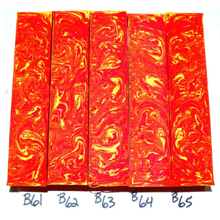 John's Alumilite Pen Blanks #61-65B