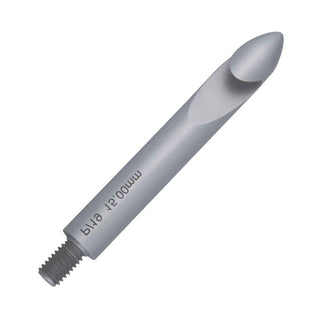 Jumbo Inline Crochet Hook Kit with straight aluminum hook and threaded post. Designed for thick yarns and easy handle turning using the Handle Anything System. 15mm size. Parts
