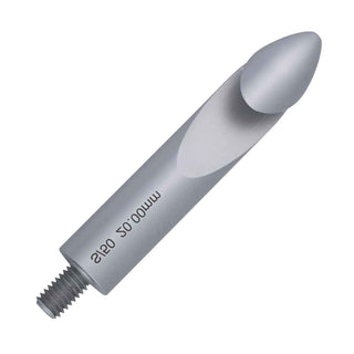 Jumbo Inline Crochet Hook Kit with straight aluminum hook and threaded post. Designed for thick yarns and easy handle turning using the Handle Anything System. 20mm size. Parts