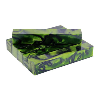Kirinite Pen Blank - Toxic Green & Black
