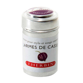 Larmes Cassis J. Herbin Cartridges - Tin of 6