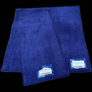 Lathe Buddy wet sanding lathe bed protector set with absorbent top, waterproof bottom and magnetic corners in Navy Blue