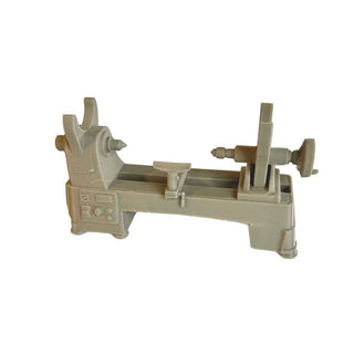 3D printed and hand‑painted miniature lathe pen holder used as a desk organizer. Paint your own version